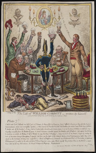 The Life of William Cobbett, written by himself, 1809 by James Gillray